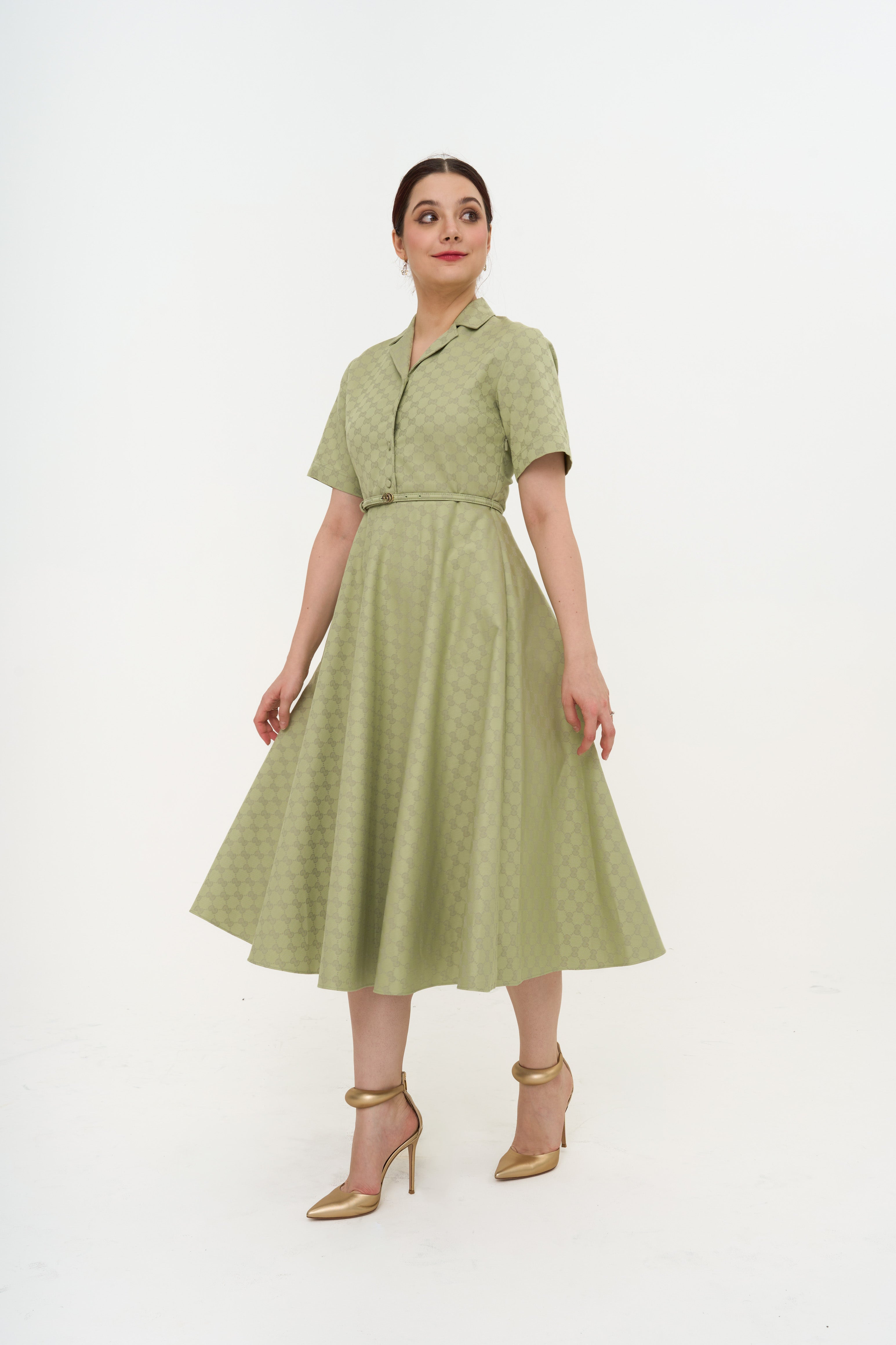 Gucci GG midi dress front view rental Sri Hartamas Kuala Lumpur boutique