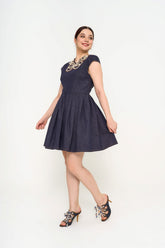 Full front-side view of Fendi Dress Scarf Bow and Logo for rental walk in Sri Hartamas Boutique