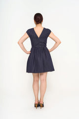 Full back view of Fendi Dress Scarf Bow and Logo for rental walk in Sri Hartamas Boutique