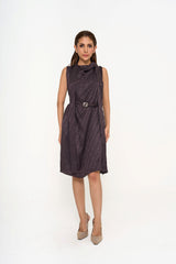 Fendi FF-Monogram silk dress front view rental Sri Hartamas KL