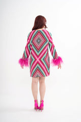 Rent Valentino Feather Dress | Premium Silk Mini