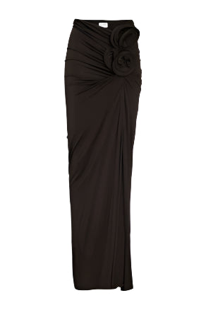 Magda Butrym Floral Maxi Skirt | Stretch Jersey | Premium Rental Service