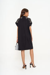 Rent Balmain Chain Mini Dress | Luxury Black Evening Wear
