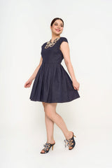 Denim Dress Rental | Fendi Pearl Bow & Logo | Sri Hartamas
