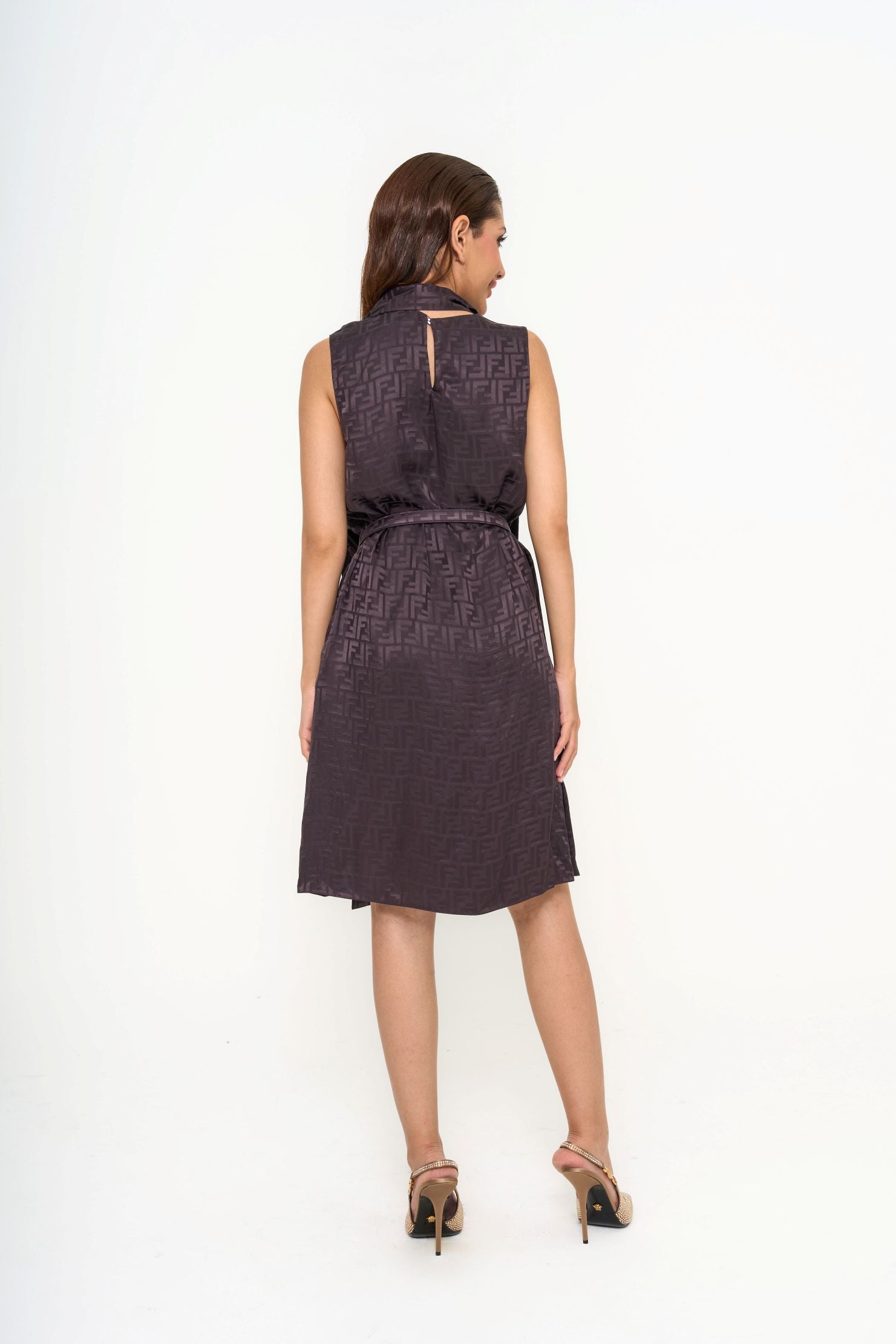 Fendi FF Logo Dress Rental | Silk Designer Gown Sri Hartamas
