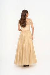 Bridal Gown Rental | Jenny Packham Golden Tulle | Malaysia
