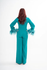 Valentino Feather Jumpsuit Rental | Couture Cady | Malaysia Delivery