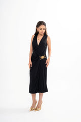 VERSACE Medusa Cocktail Midi Dress (IT40)