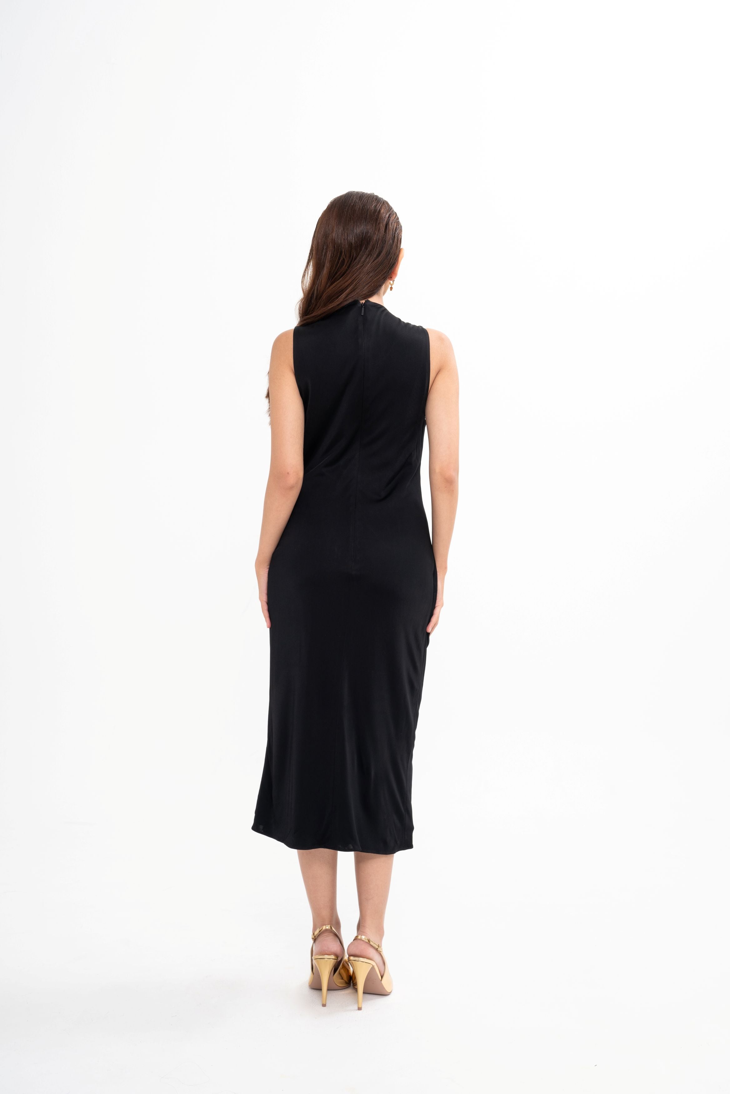 VERSACE Medusa Cocktail Midi Dress (IT40)