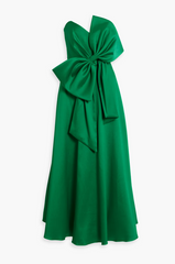 RENT a gown by BADGLEY MISCHKA, emerald bow detail